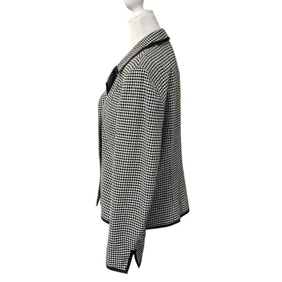 Talbots Women’s Houndstooth Jacket Blazer Size 14 Black & White - Picture 4 of 7